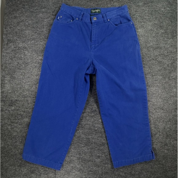 Lauren Jeans Co Pants - Lauren Jeans Co Women Capri Pants Sz 6 Royal Blue Flat Front Vintage 90's Y2K‎